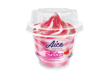 Мороженое Aice «Sundae Strawberry» Клубника